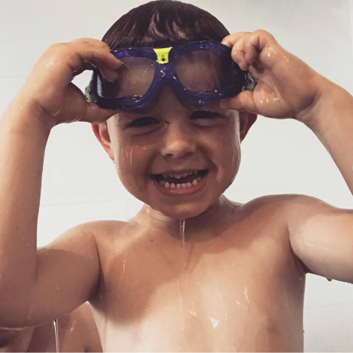 Child in aqua aerobics in South Australia